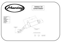 MARVING Auspuff Amacal verchromt+aluhülle für Yamaha XTZ 750 SUPERTENERE 3LD 3WM