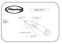 MARVING Auspuff "Master" schwarz lackiert für Honda FT 500 (Bj.1982-1986) PC07