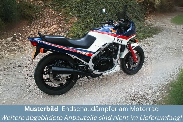 MARVING Auspuff Paar "Master" schwarz für Honda VF 500 F / VF 500 F2 1984-1987 PC12