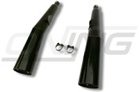 MARVING Auspuff Paar "Master" schwarz für Honda VF 500 F / VF 500 F2 1984-1987 PC12