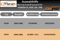 MARVING Auspuff Enduro EDR schwarz lackiert für Honda XL 600 LM / RM PD04 Bj.1985-1988