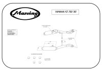 MARVING Auspuff "Master" schwarz lackiert +...