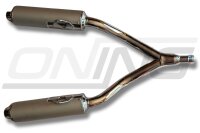 MARVING Auspuff paar "Master" verchromt + Aluhülle für Yamaha TDM 850 3VD 4TX 4CM