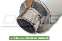 MARVING Auspuff paar "Master" verchromt + Aluhülle für Yamaha TDM 850 3VD 4TX 4CM