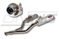 MARVING Auspuff paar "Master" verchromt + Aluhülle für Yamaha TDM 850 3VD 4TX 4CM