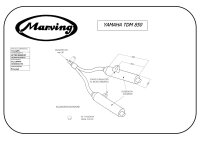 MARVING Auspuff paar "Master" verchromt + Aluhülle für Yamaha TDM 850 3VD 4TX 4CM