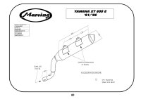 MARVING Auspuff "Amacal" verchromt + Aluhülle für YAMAHA XT 600 E Bj.1991-1997 3TB 3UW DJ02