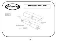 MARVING Auspuff paar "Master" verchromt für Kawasaki Z 400 F (83-86) / Z 550 F (83-84)