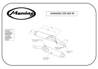 MARVING Auspuff Paar "Master" schwarz + Alu...
