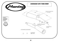 MARVING Auspuff Paar "Master" schwarz für Kawasaki GPZ 900R ZX900A / GPZ 750R ZX750G