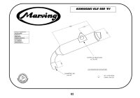 MARVING Auspuff "Enduro amacal" verchromt für Kawasaki KLE 500 (2 Zyl.) 91