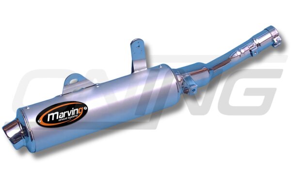 MARVING Auspuff "Enduro amacal" verchromt für Kawasaki KLR 570 600