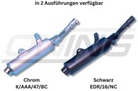 MARVING Auspuff "Enduro amacal" verchromt für Kawasaki KLR 570 600