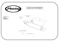 MARVING Auspuff "Master" schwarz lackiert für Suzuki GSF 400 BANDIT GK75B
