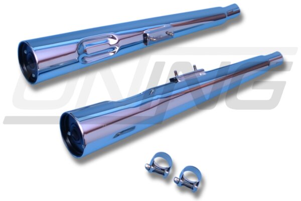 MARVING Auspuff paar "Master" verchromt für Suzuki GS 450 GS450