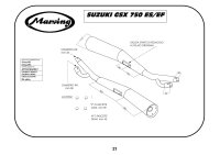 MARVING Auspuff paar "Master" verchromt für Suzuki GS 450 GS450