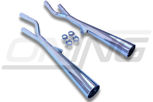 MARVING Auspuff paar "Master" verchromt für Suzuki GS 850 KARDAN 79