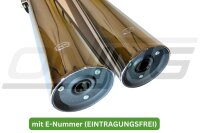 MARVING Auspuff paar "Master" verchromt für Suzuki GS 850 KARDAN 79