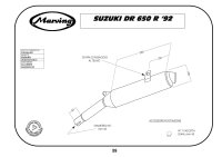 MARVING Auspuff "Amacal" verchromt+aluhülle für Suzuki DR 650 R (1992-) SP44B SP45B