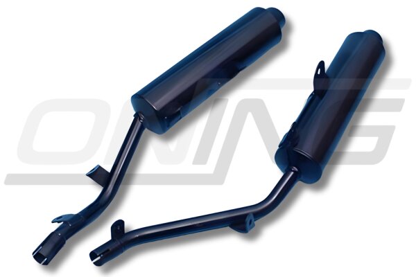 MARVING Auspuff Enduro EDR schwarz lackiert für Aprilia 650 PEGASO GA MX 1992-1996