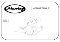 MARVING Auspuff Enduro EDR schwarz lackiert für Aprilia 650 PEGASO GA MX 1992-1996