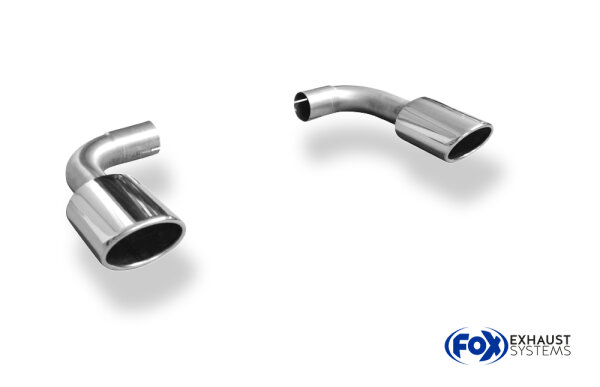 FOX Endrohre rechts/links passend auf den originalen Endschalldämpfer - 115x85 Typ 32 rechts/links passend für Volvo XC60