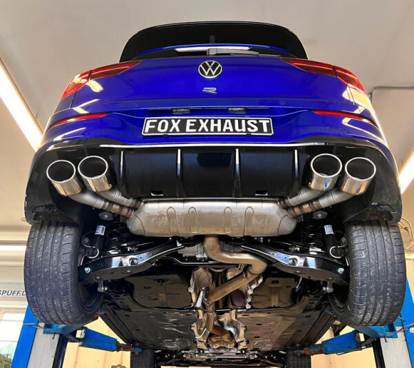 FOX Endrohre rechts/links - 2x115x85 Typ 32 rechts/links - passend auf den originalen Endschalldämpfer passend für VW Golf VIII R
