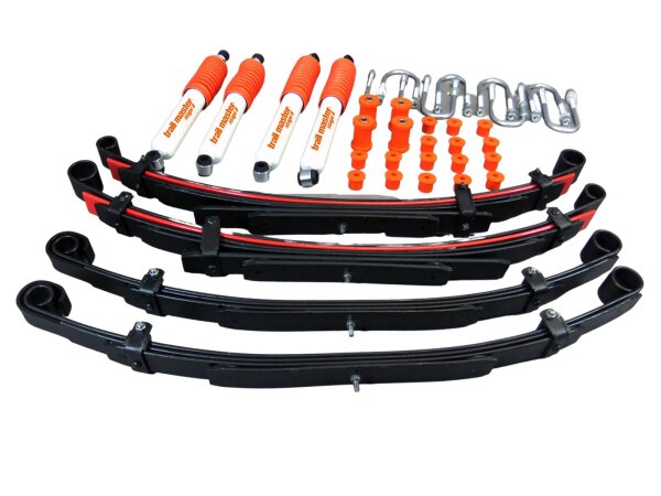 Trailmaster Fahrwerk Höherlegung für Suzuki Samurai SJ Benzin +50mm lang Komf.