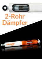 trail master Stoßdämpfer Set 4-teilig Komfort | Daihatsu Rocky F70, 75, 80, 85 (84-93) | 60-100mm