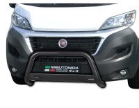 Edelstahl Frontbügel für FIAT DUCATO ab 2014 Frontschutzbügel SCHWARZ