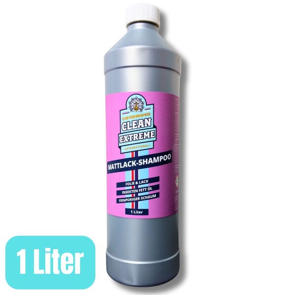 CLEANEXTREME Mattlack Auto-Shampoo Folie & Lack - Konzentrat - 1 Liter
