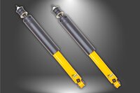 SPAX Stoßdämpfer härteverstellbar PSX für Opel Commodore C E HINTEN HA gekürzt 60mm