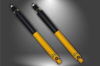 SPAX Stoßdämpfer härteverstellbar PSX für Opel Commodore C E HINTEN HA gekürzt 80mm