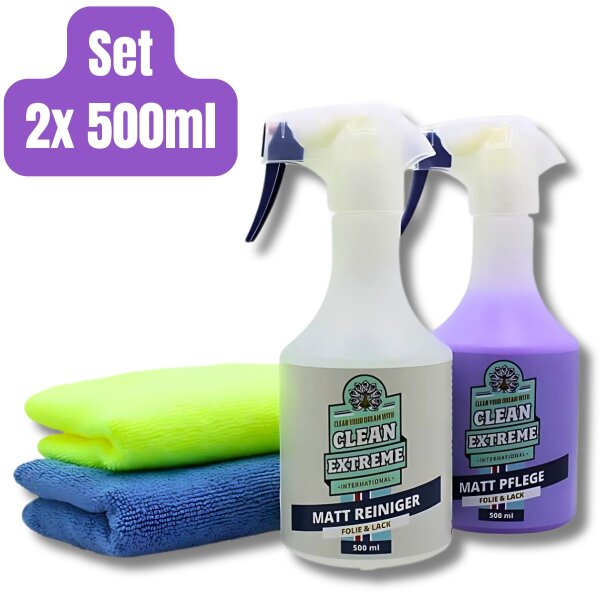 CLEANEXTREME Finish-Box „Mattlack / Mattfolie” - Reinigungs- und Pflege-Set