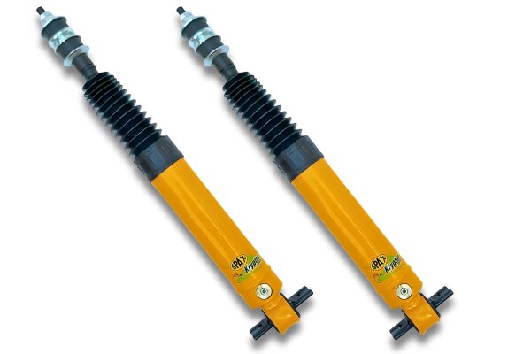 SPAX Stoßdämpfer härteverstellbar PSX für Opel Kapitän KAD A VORNE VA gekürzt 70mm