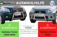 Frontbügel Edelstahl für Daihatsu Terios 2006 - 2009 Ø63mm ABE Frontschutzbügel