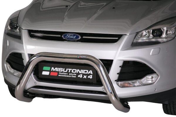 Frontbügel Edelstahl für Ford Kuga 2013-2016 76mm mit Gutachten Frontschutzbügel
