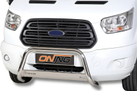 Frontbügel Edelstahl für Ford Transit 2014-2024 Ø63mm mit Gutachten Frontschutzbügel