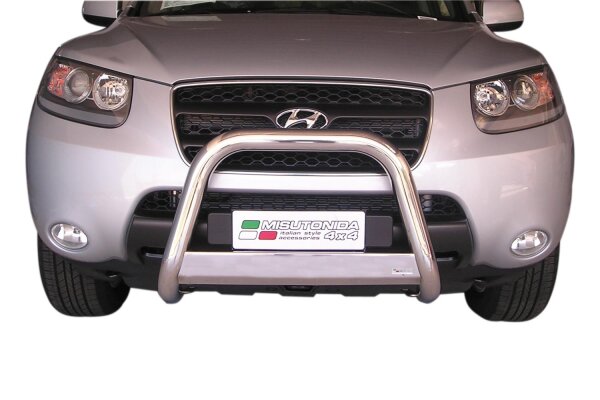 Frontbügel Edelstahl für Hyundai Santa Fe 2006 - 2009 63mm mit Gutachten Frontschutzbügel