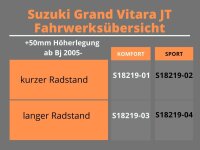 Trailmaster Fahrwerk Höherlegung für Suzuki Grand Vitara JT lang +50mm Komfort