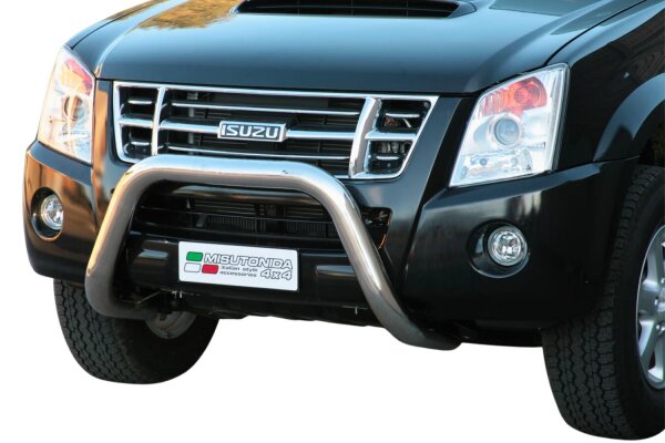 Frontbügel Edelstahl für Isuzu D-Max 2007 - 2011 Ø76mm mit Gutachten Frontschutzbügel