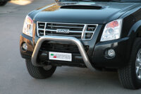 Frontbügel Edelstahl für Isuzu D-Max 2007 - 2011 Ø76mm mit Gutachten Frontschutzbügel