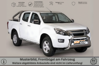 Frontbügel Edelstahl für Isuzu D-Max 2012-2016 Ø63mm mit Gutachten Frontschutzbügel