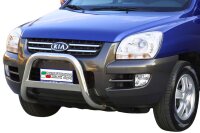 Frontbügel Edelstahl für KIA Sportage 2004 - 2007 63mm mit Gutachten Frontschutzbügel