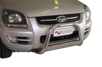 Frontbügel Edelstahl für KIA Sportage 2004 - 2007 63mm mit Gutachten Frontschutzbügel