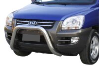 Frontbügel Edelstahl für KIA Sportage 2004 - 2007 76mm mit Gutachten Frontschutzbügel
