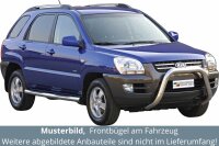 Frontbügel Edelstahl für KIA Sportage 2004 - 2007 76mm mit Gutachten Frontschutzbügel