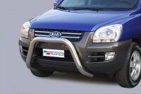 Frontbügel Edelstahl für KIA Sportage 2004 - 2007 76mm mit Gutachten Frontschutzbügel
