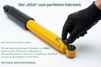 SPAX Stoßdämpfer härteverstellbar PSX für Triumph Dolomite 1850 HL VORNE VA