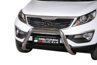 Frontbügel Edelstahl für KIA Sportage 2010 - 2015 76mm mit Gutachten Frontschutzbügel